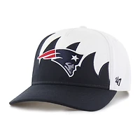 Men's '47 White New England Patriots Jagged Hitch Adjustable Hat