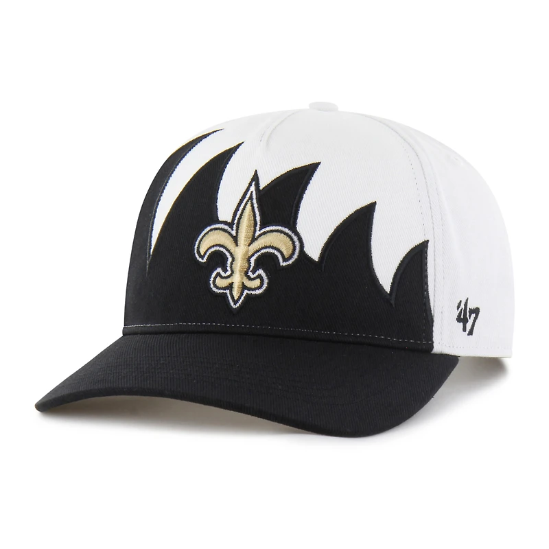 Men's '47 White New Orleans Saints Jagged Hitch Adjustable Hat
