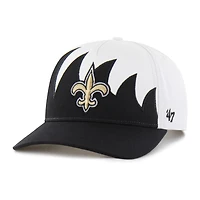Men's '47 White New Orleans Saints Jagged Hitch Adjustable Hat