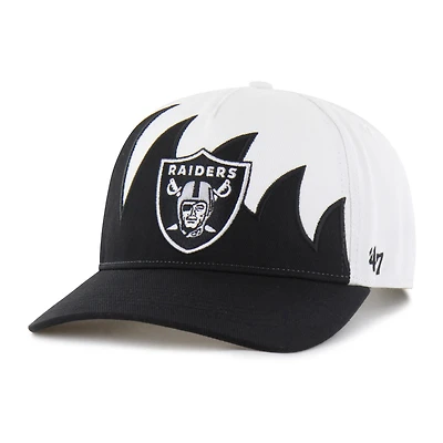 Men's '47 White Las Vegas Raiders Jagged Hitch Adjustable Hat
