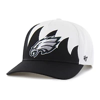 Men's '47 White Philadelphia Eagles Jagged Hitch Adjustable Hat