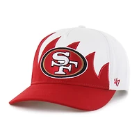 Men's '47 White San Francisco 49ers Jagged Hitch Adjustable Hat