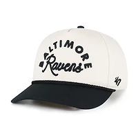 Women's '47 Natural Baltimore Ravens Rope Script Hitch Adjustable Hat