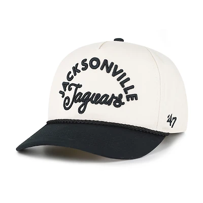 Women's '47 Natural Jacksonville Jaguars Rope Script Hitch Adjustable Hat