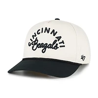 Women's '47 Natural Cincinnati Bengals Rope Script Hitch Adjustable Hat