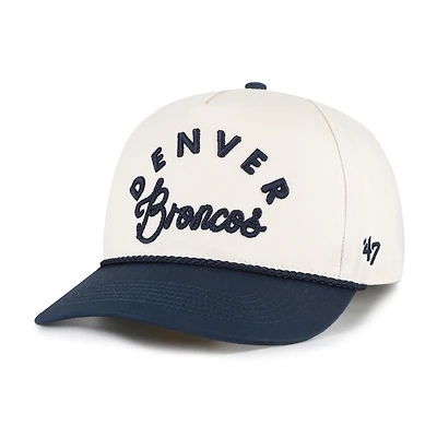 Women's '47 Natural Denver Broncos Rope Script Hitch Adjustable Hat