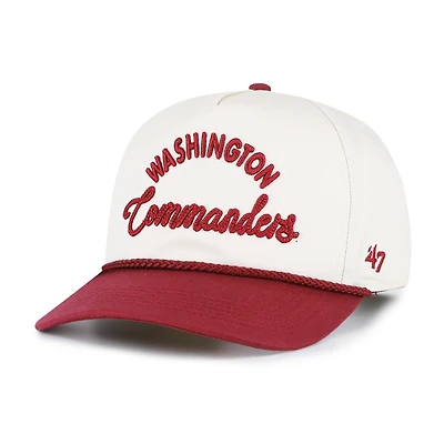 Women's '47 Natural Washington Commanders Rope Script Hitch Adjustable Hat