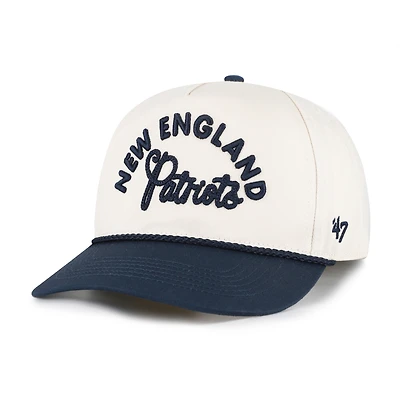 Women's '47 Natural New England Patriots Rope Script Hitch Adjustable Hat