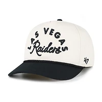 Women's '47 Natural Las Vegas Raiders Rope Script Hitch Adjustable Hat