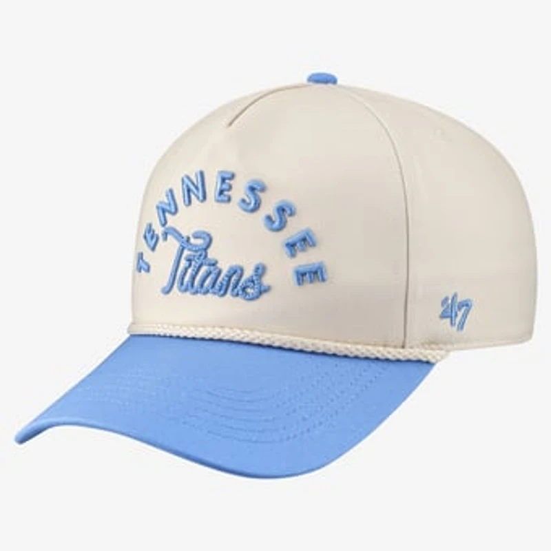 Women's '47 Natural Tennessee Titans Rope Script Hitch Adjustable Hat