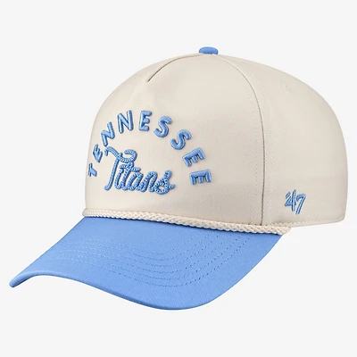 Women's '47 Natural Tennessee Titans Rope Script Hitch Adjustable Hat