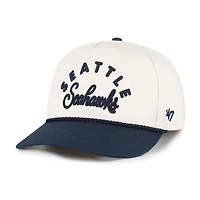 Women's '47 Natural Seattle Seahawks Rope Script Hitch Adjustable Hat