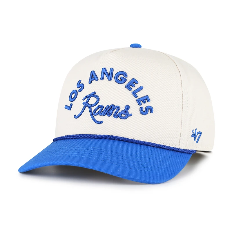 Women's '47 Natural Los Angeles Rams Rope Script Hitch Adjustable Hat