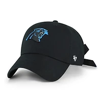 Women's '47 Black Carolina Panthers  Bow Back Clean Up Adjustable Hat