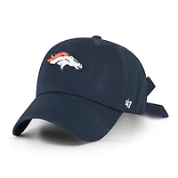 Women's '47 Navy Denver Broncos  Bow Back Clean Up Adjustable Hat