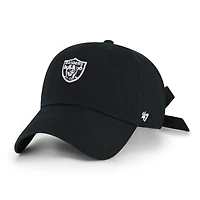 Women's '47 Black Las Vegas Raiders  Bow Back Clean Up Adjustable Hat