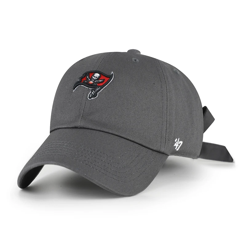 Women's '47 Graphite Tampa Bay Buccaneers Bow Back Clean Up Adjustable Hat