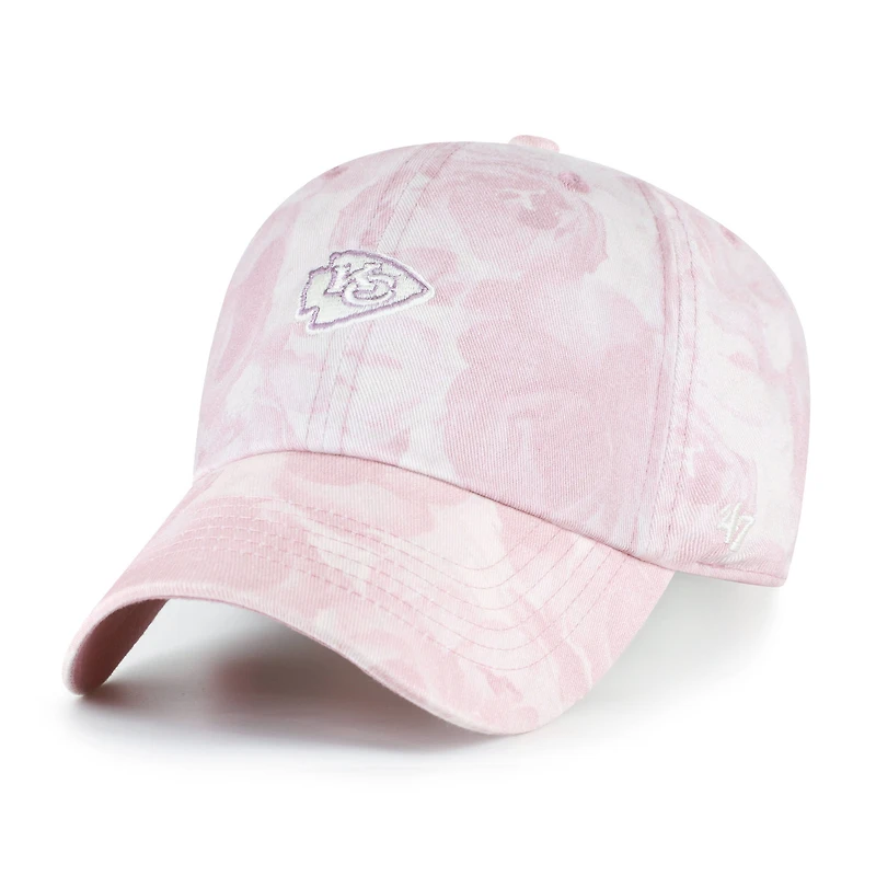 Women's '47 Pink Kansas City Chiefs  Gardenia Clean Up Adjustable Hat