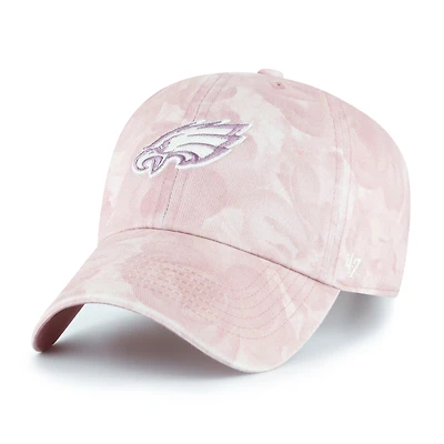 Women's '47 Pink Philadelphia Eagles Gardenia Clean Up Adjustable Hat