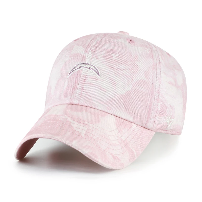 Women's '47 Pink Los Angeles Chargers Gardenia Clean Up Adjustable Hat
