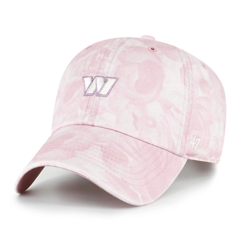 Women's '47 Pink Washington Commanders Gardenia Clean Up Adjustable Hat