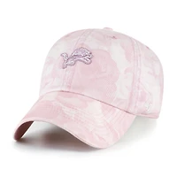 Women's '47 Pink Detroit Lions  Gardenia Clean Up Adjustable Hat