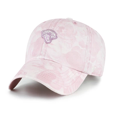 Women's '47 Pink Jacksonville Jaguars Gardenia Clean Up Adjustable Hat