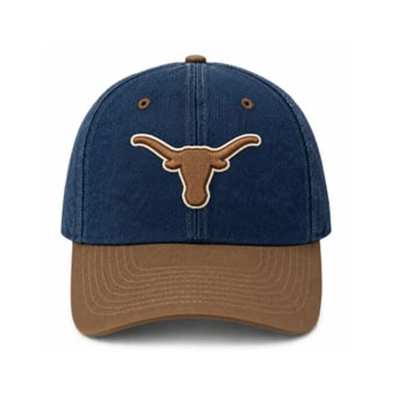 Unisex Cap X x Wrangler Blue/Brown Texas Longhorns Denim Adjustable Hat