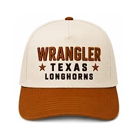 Unisex Cap X x Wrangler Cream/Texas Orange Texas Longhorns Starred Adjustable Hat