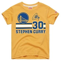 Youth Homage Stephen Curry Gold Golden State Warriors Remix Signature Name & Number Tri-Blend T-Shirt