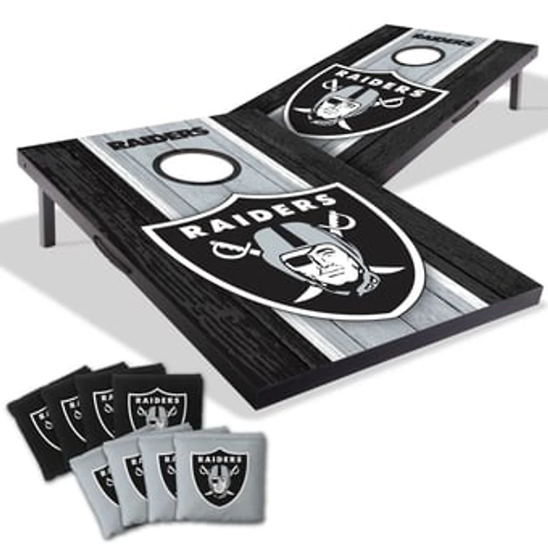 IDNA Las Vegas Raiders 2' x 3' Cornhole Game with Bags