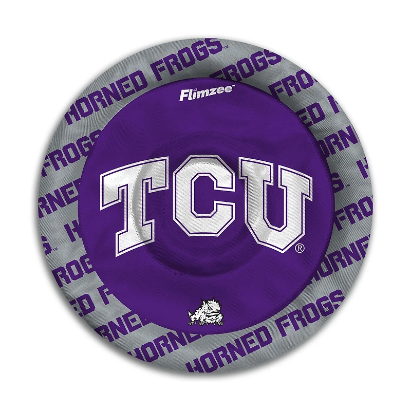 IDNA TCU Horned Frogs Flimzee Bean Bag Flying Disc