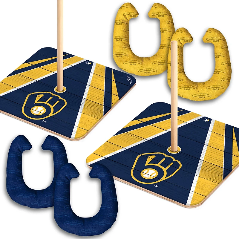 YouTheFan Milwaukee Brewers Horseshoe Bags Game