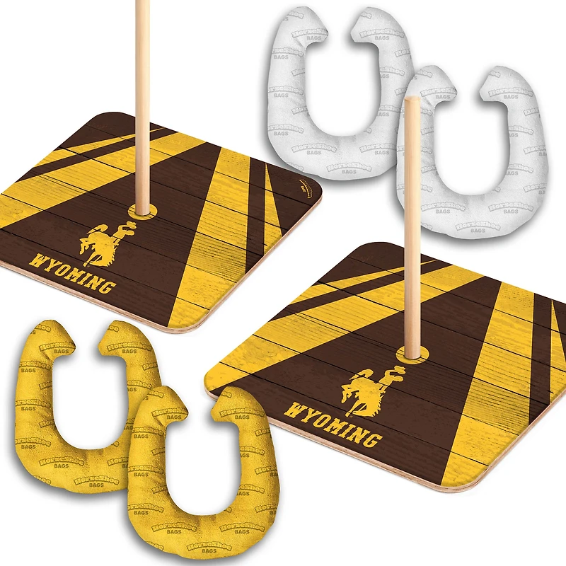 YouTheFan Wyoming Cowboys Horseshoe Bags Game