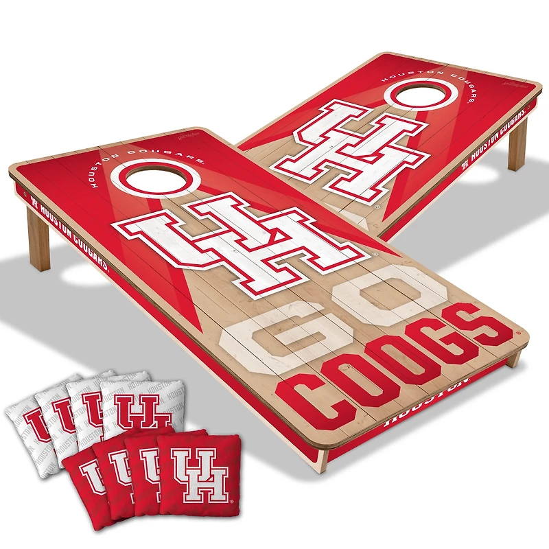 IDNA Houston Cougars 2' x 4' Slogan Series Cornhole Game with Bags