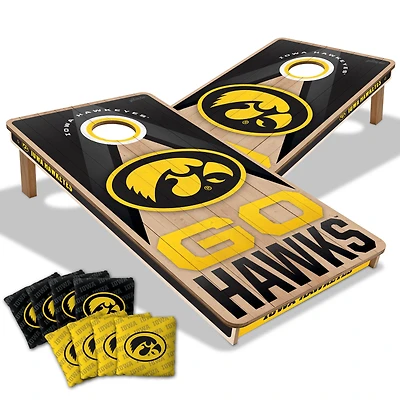 IDNA Iowa Hawkeyes 2' x 4' Slogan Series Cornhole Game with Bags