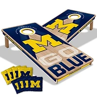 IDNA Michigan Wolverines 2' x 4' Slogan Series Cornhole Game with Bags