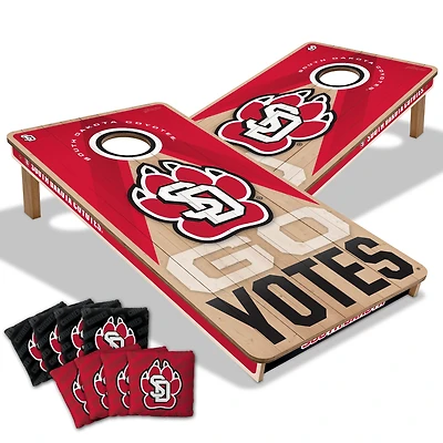 IDNA South Dakota Coyotes 2' x 4' Slogan Series Cornhole Game with Bags
