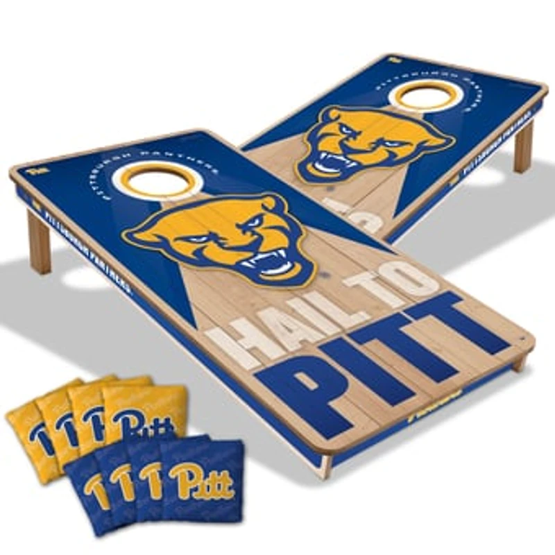 IDNA Pitt Panthers 2' x 4' Slogan Series Cornhole Game with Bags