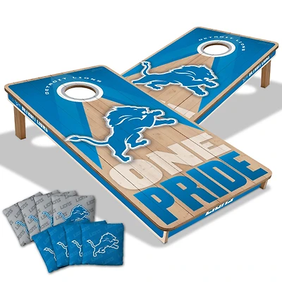IDNA Detroit Lions 2' x 4' Slogan Series Cornhole Game with Bags