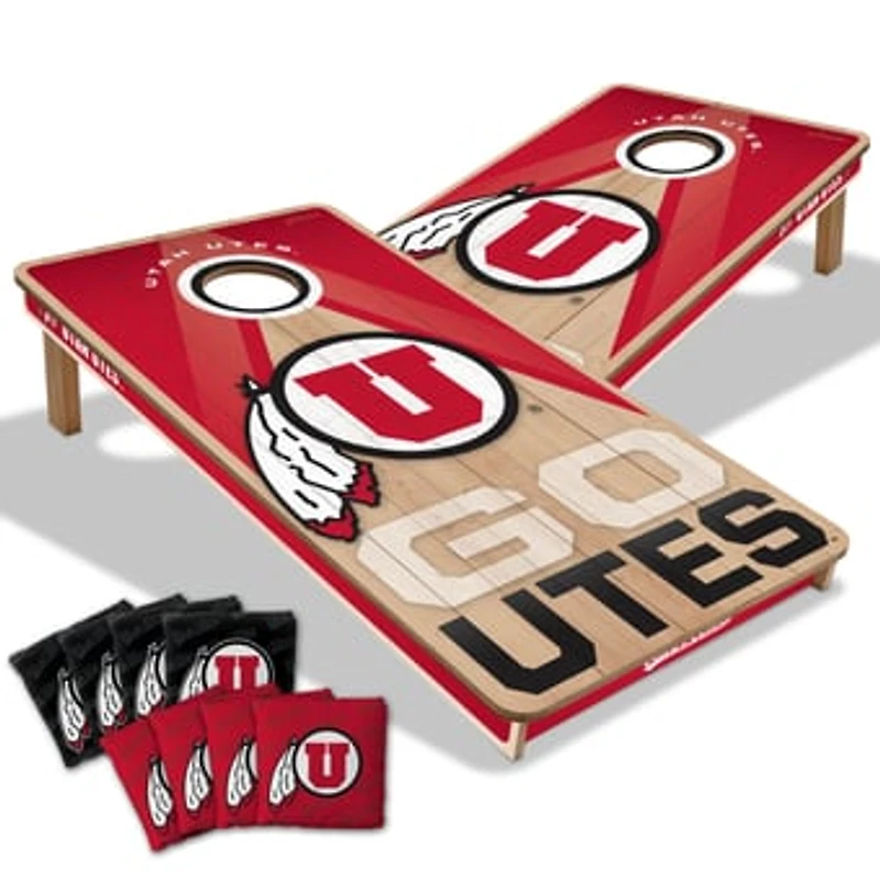 IDNA Utah Utes 2' x 4' Slogan Series Cornhole Game with Bags