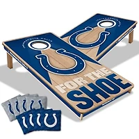 IDNA Indianapolis Colts 2' x 4' Slogan Series Cornhole Game with Bags