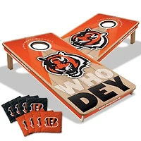 IDNA Cincinnati Bengals 2' x 4' Slogan Series Cornhole Game with Bags