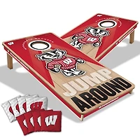 IDNA Wisconsin Badgers 2' x 4' Slogan Series Cornhole Game with Bags
