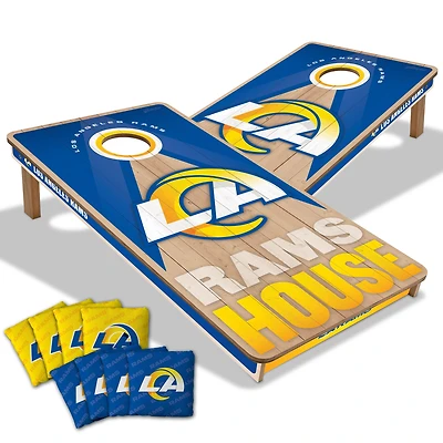 IDNA Los Angeles Rams 2' x 4' Slogan Series Cornhole Game with Bags