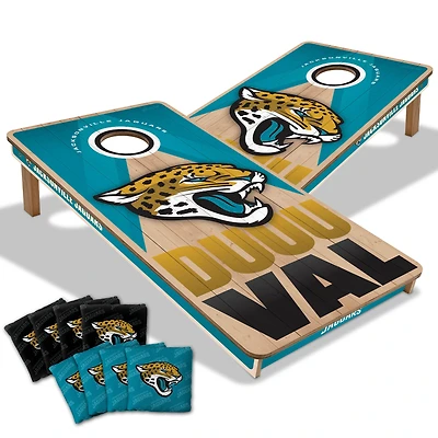 IDNA Jacksonville Jaguars 2' x 4' Slogan Series Cornhole Game with Bags