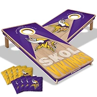 IDNA Minnesota Vikings 2' x 4' Slogan Series Cornhole Game with Bags