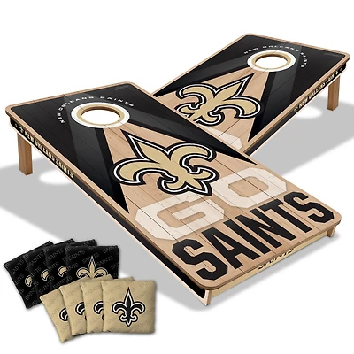 IDNA New Orleans Saints 2' x 4' Slogan Series Cornhole Game with Bags