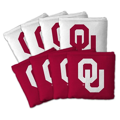 IDNA Oklahoma Sooners Eight-Piece Cornhole Bag Set