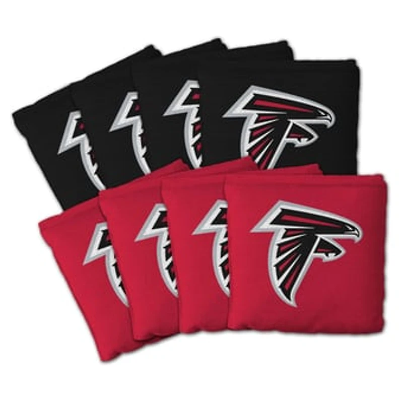 IDNA Atlanta Falcons Eight-Piece Cornhole Bag Set